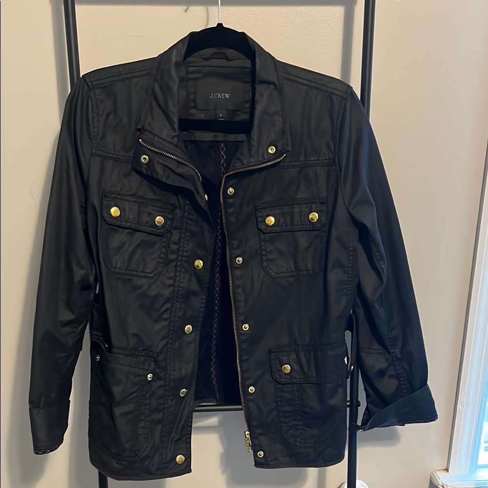 J.Crew Black Jacket with Gold Accents